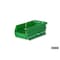 Triton Products Stacking Hanging Interlocking Bins, Polypropylene, Green, 7-3/8" L x 4-1/8" W x 3" H, 24 CT 3-220GRN - alternate 4